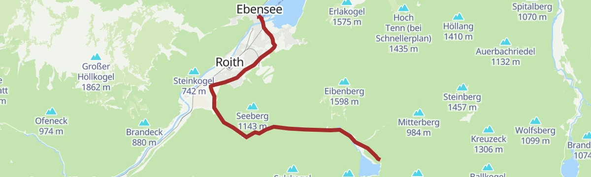 Route map: Radtour zum Offensee